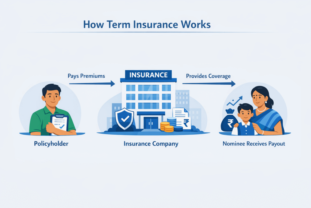 How term insurance works in India
