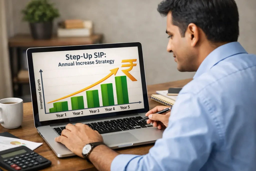 Step Up SIP annual increase investment strategy India